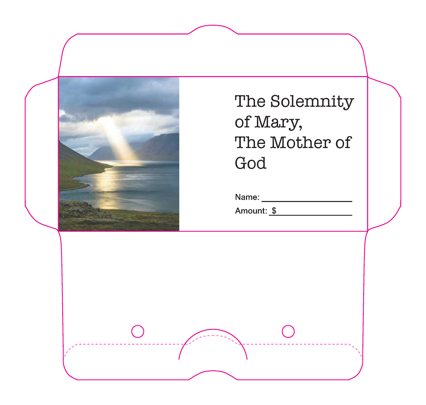 Mother Mary Offering Envelope