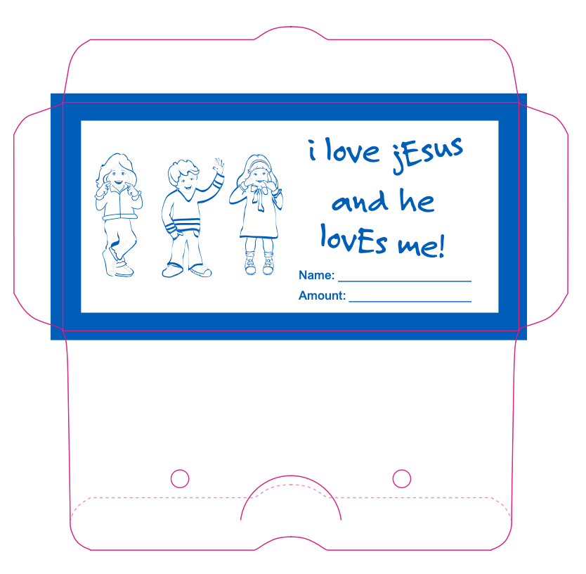 I Love Jesus Offering Envelope