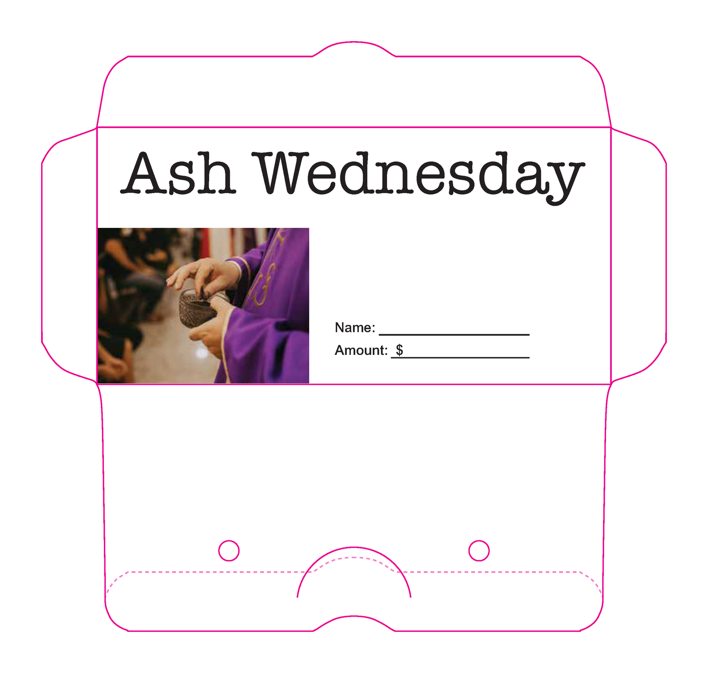 Ash Wednesday Offering Envelope