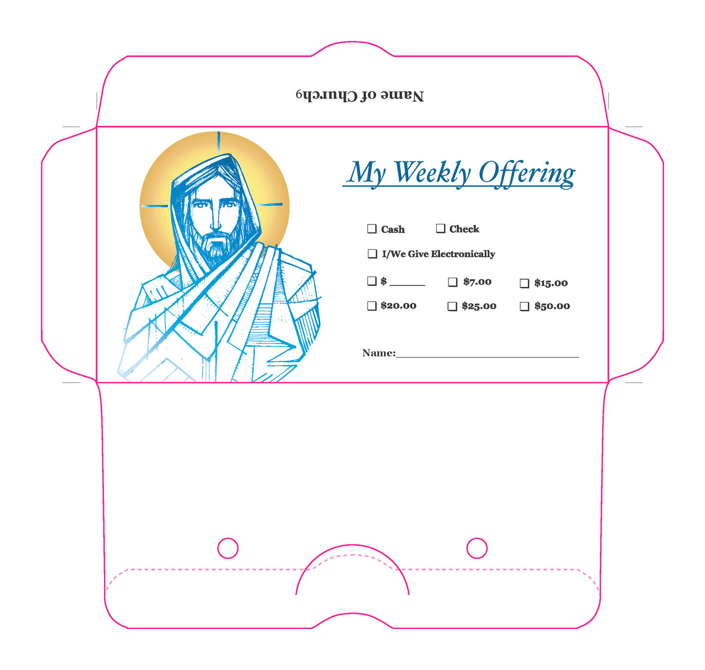 Jesus Weekly Offering Envelope