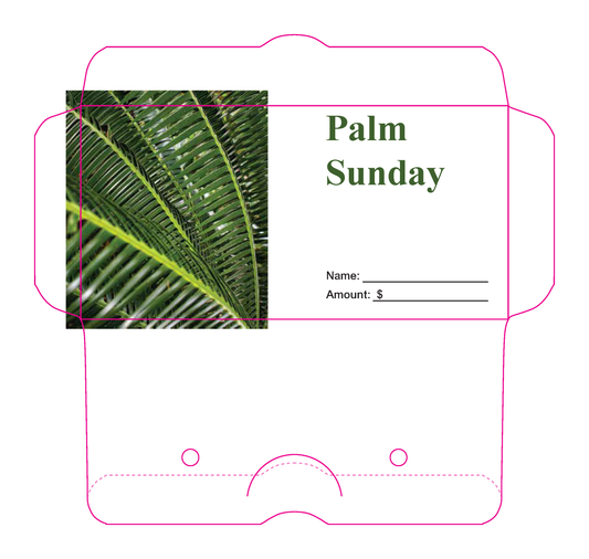 Palm Sunday Tithing Envelope